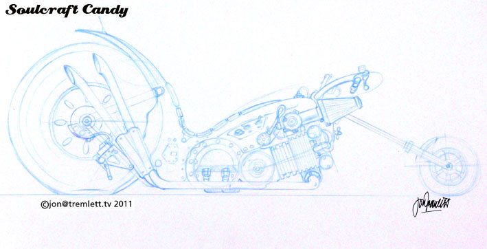 Soulcraftcandy blue line sketch.