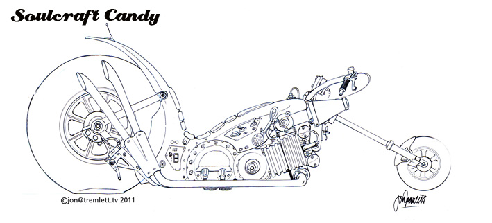 Soulcraftcandy black line drawing.