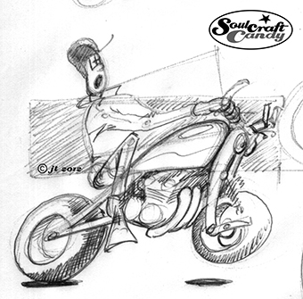 The Bull, original sketch by Jon Tremlett ©2012