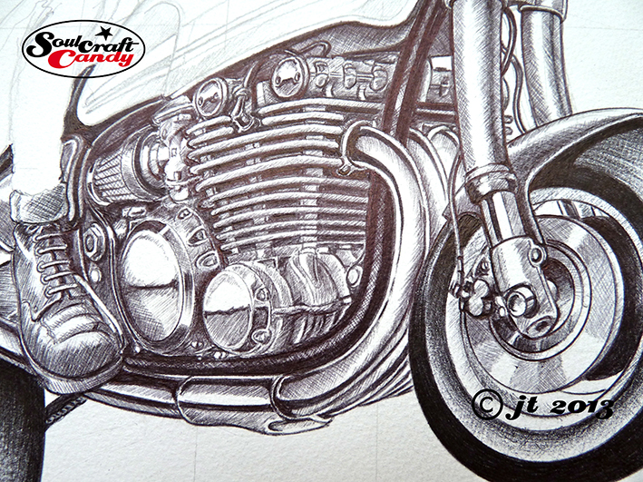 drawing detail by Jon Tremlett at soulcraftcandy 2013