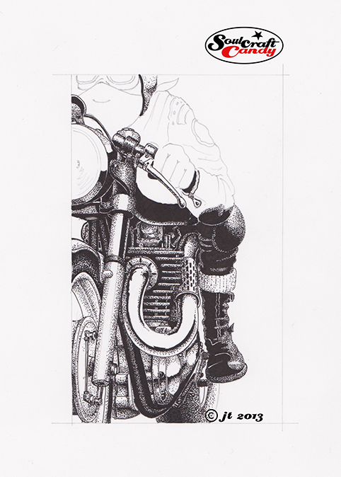 Drawing detail by Jon Tremlett at soulcraftcandy 2013